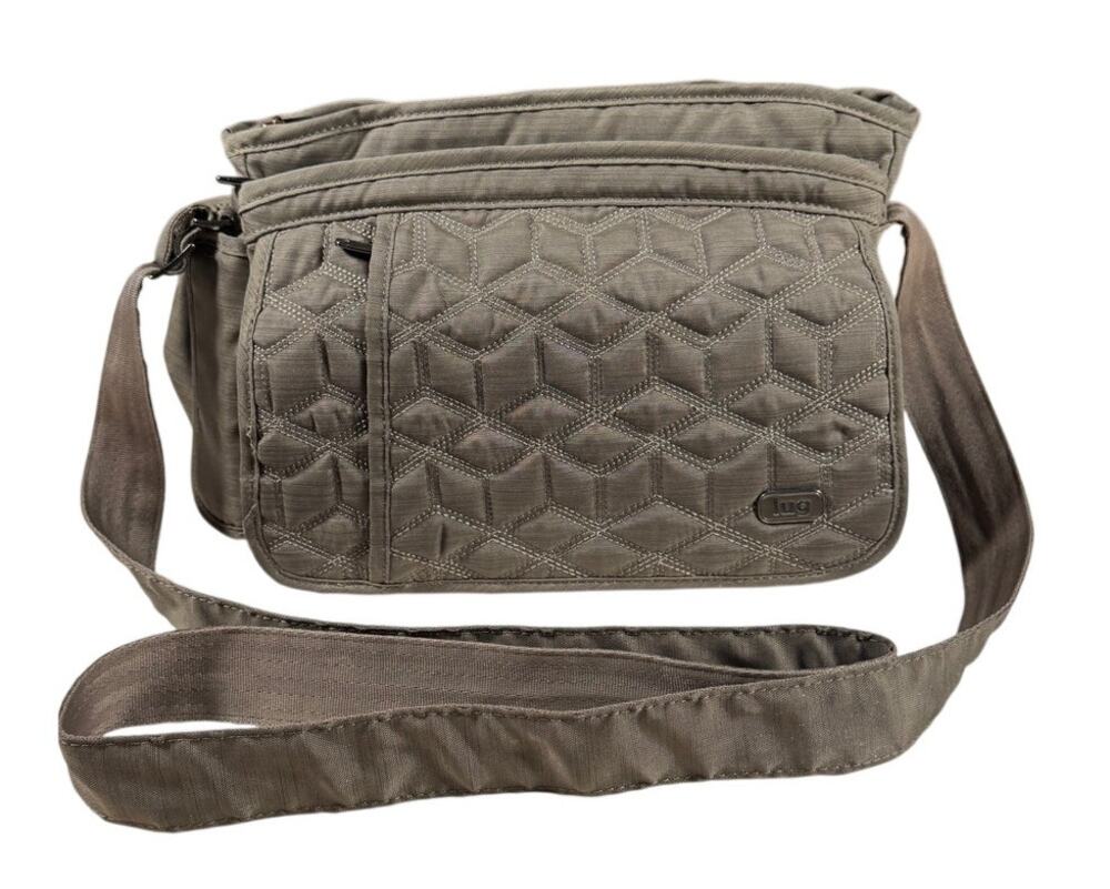 Lug Wings Crossbody Bag Taupe Colorway Adjustable strap